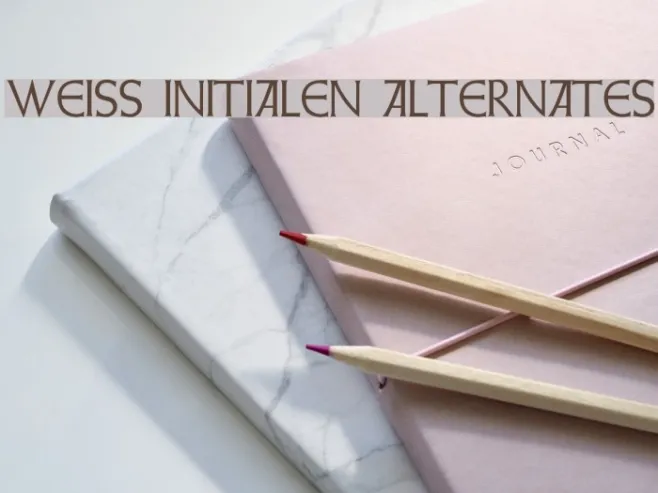 Weiss Initialen Alternates Example 1