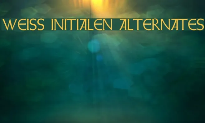 Weiss Initialen Alternates Example 2