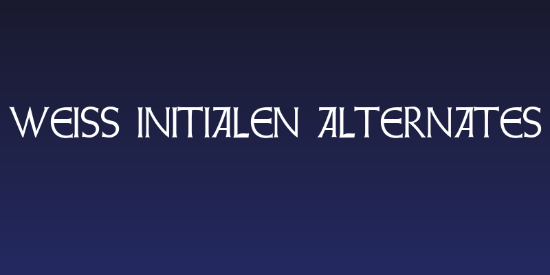 Weiss Initialen Alternates Social Header
