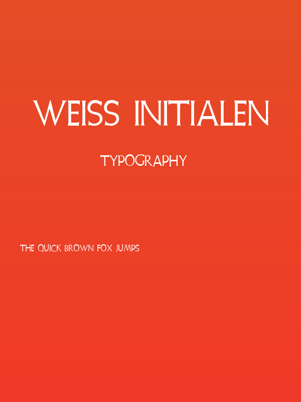 Weiss Initialen Poster