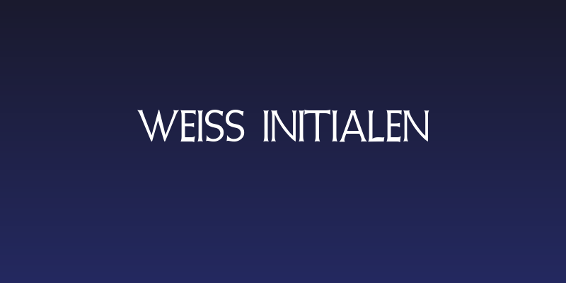 Weiss Initialen Social Header