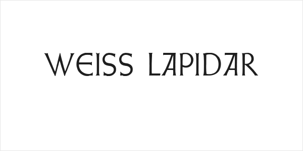 Weiss Lapidar Logo