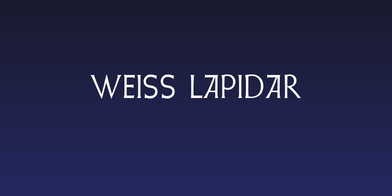 Weiss Lapidar Social Header