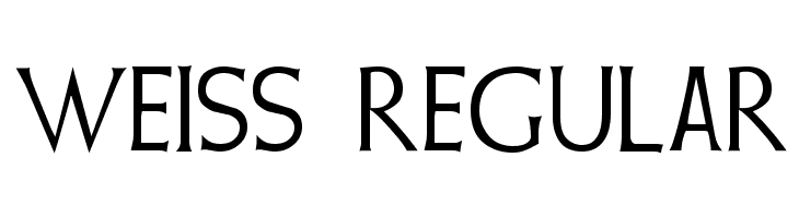 Weiss Regular  Frei Schriftart Herunterladen