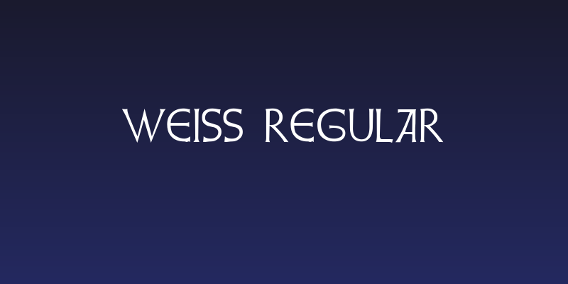Weiss Regular Social Header