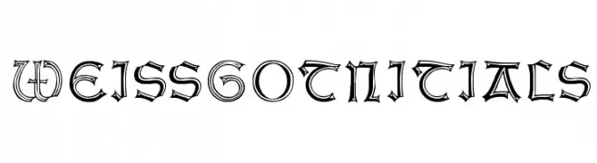 WeissGotnitials  font caratteri gratis