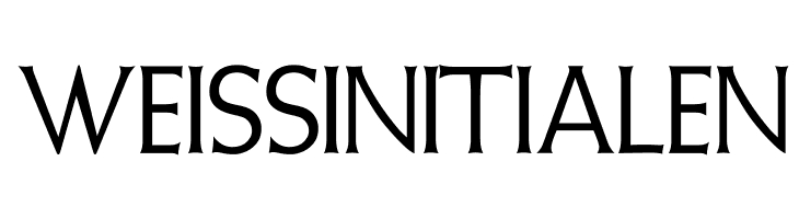 WeissInitialen Fonte