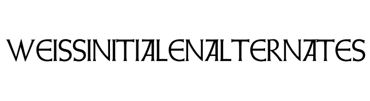 WeissInitialenAlternates Fonte