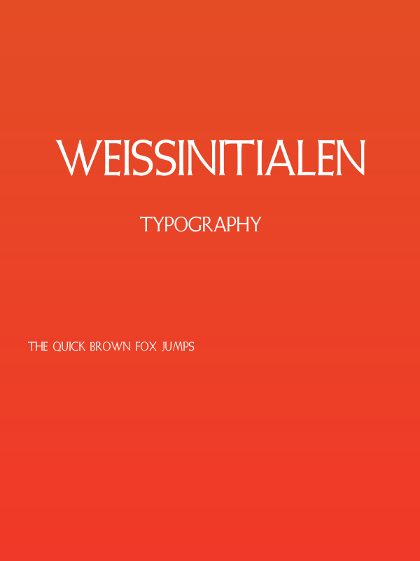 WeissInitialen Poster