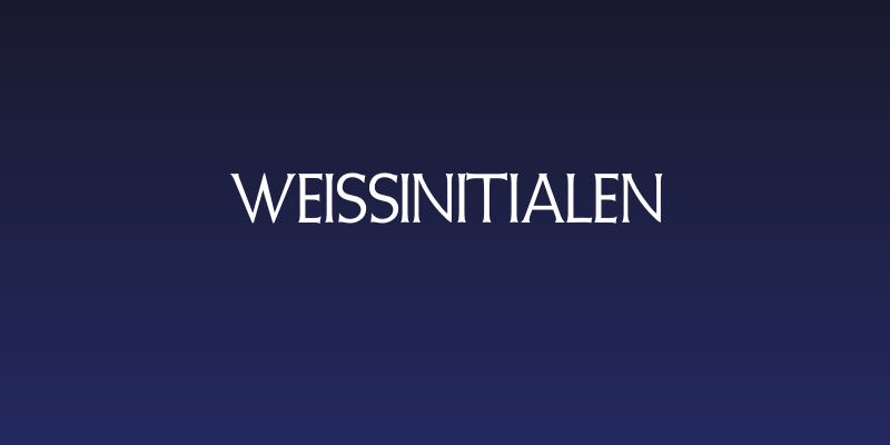WeissInitialen Social Header