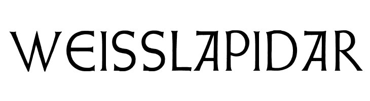 WeissLapidar  font caratteri gratis