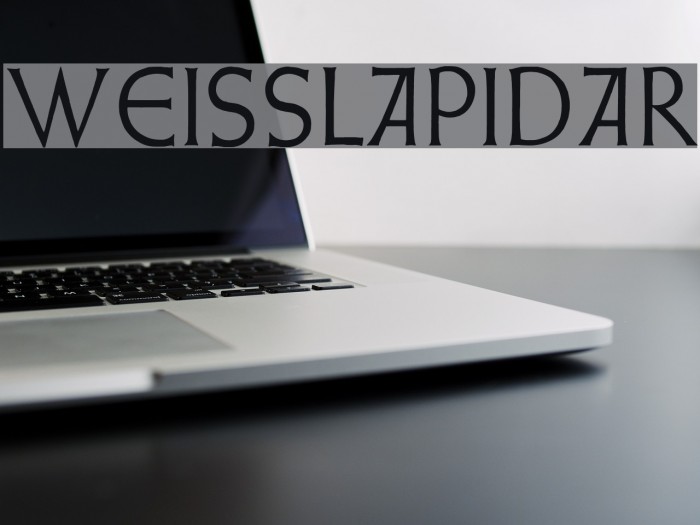 WeissLapidar Font examples