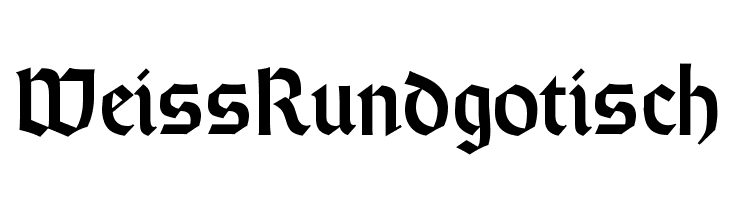 WeissRundgotisch  Free Fonts Download