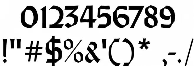 WeissRundgotisch Font OTHER CHARS