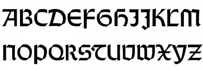 WeissRundgotisch Schriftart Groß