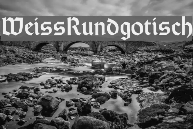 WeissRundgotisch Font examples