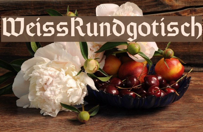 WeissRundgotisch フォント examples