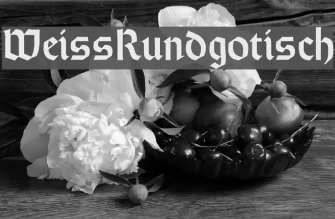 WeissRundgotisch Font examples