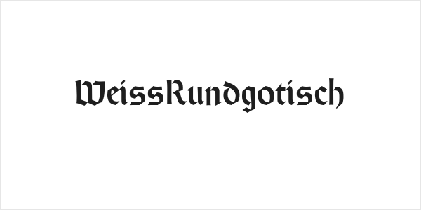 WeissRundgotisch Logo
