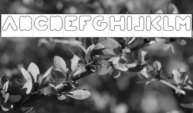 Weknow world-Hollow-Inverse Font examples