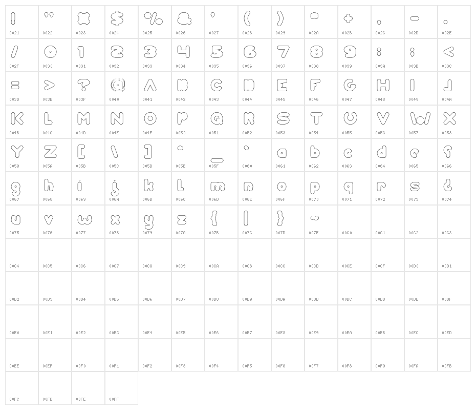 Weknow world-Hollow Character Map
