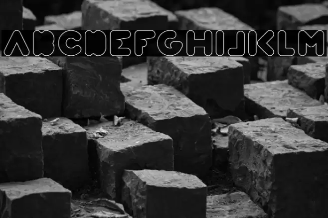 Weknow world-Hollow Font examples