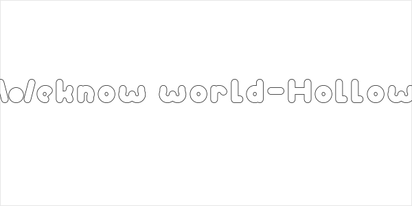 Weknow world-Hollow Logo