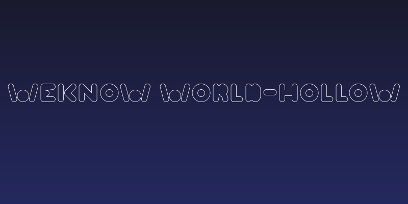 Weknow world-Hollow Social Header