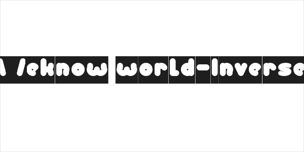 Weknow world-Inverse Logo