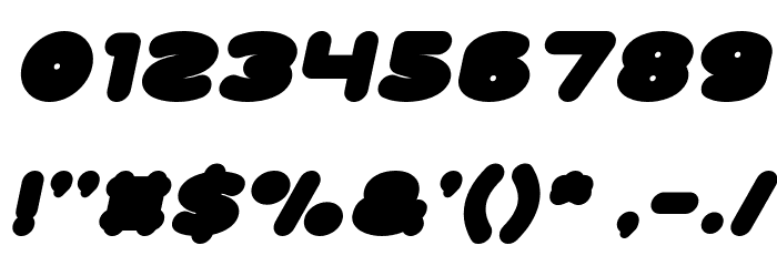 Weknow world Italic Font OTHER CHARS