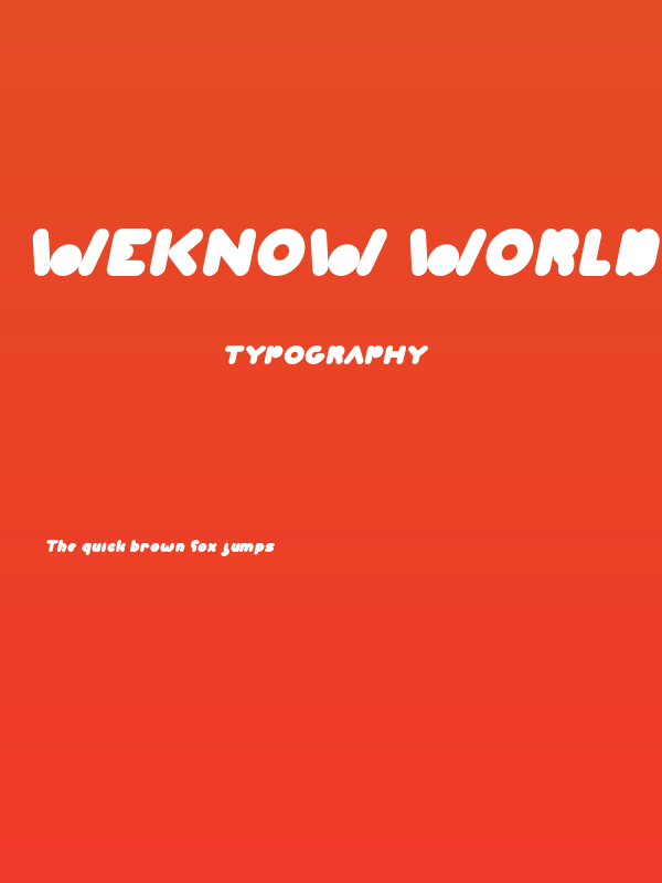 Weknow world Italic Poster