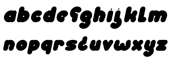 Weknow world Italic Font LOWERCASE