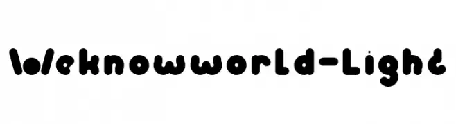 Weknow world-Light  Fuentes Gratis Descargar