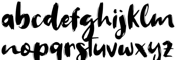 Welcome 2019 Schriftart Kleinbuchstaben