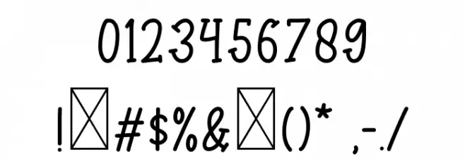 Welcome Autumn Font OTHER CHARS