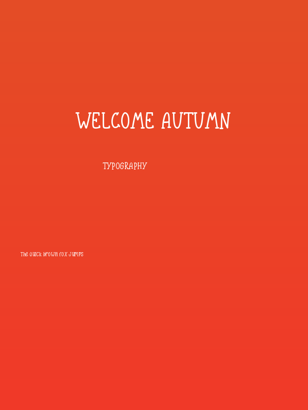 Welcome Autumn Poster