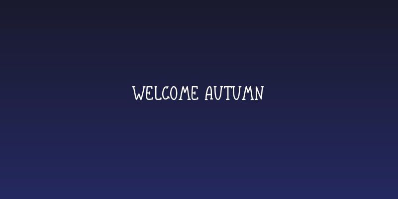 Welcome Autumn Social Header