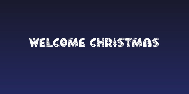 Welcome Christmas Social Header