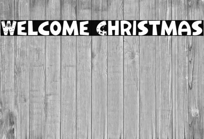 Welcome Christmas Font examples
