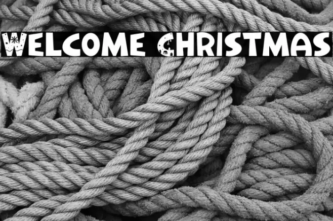 Welcome Christmas Font examples