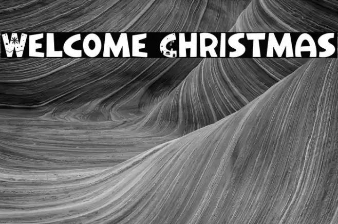 Welcome Christmas Font examples