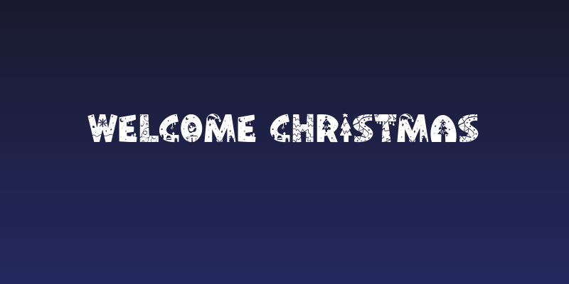 Welcome Christmas Social Header