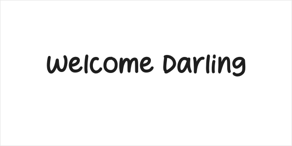Welcome Darling Logo