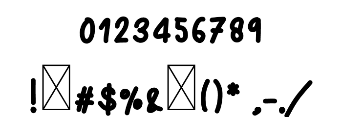 Welcome December Font OTHER CHARS