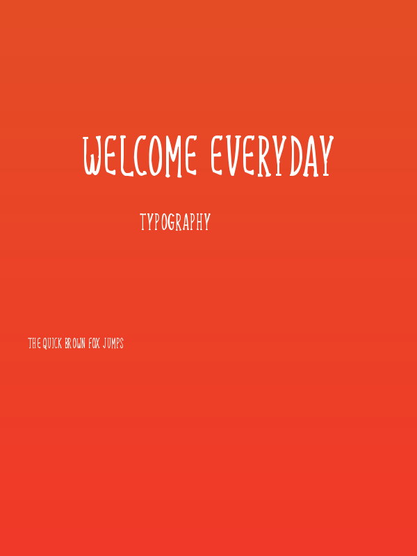 Welcome Everyday Poster