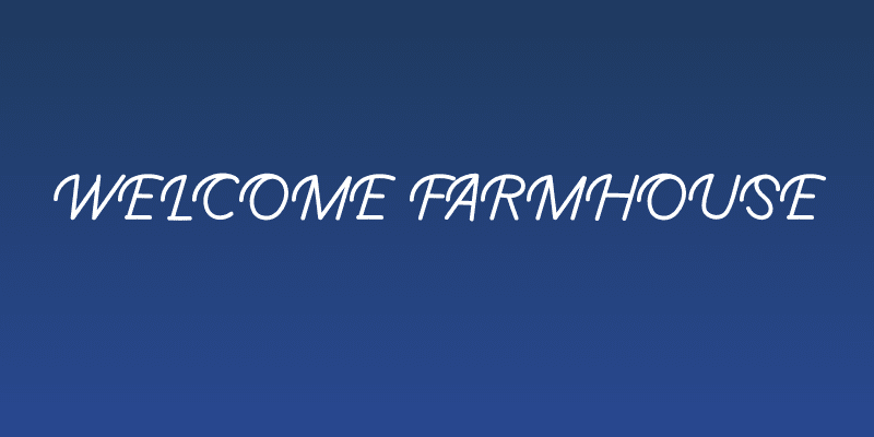 Welcome Farmhouse Social Header