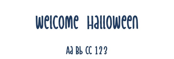 Welcome  Halloween Font Preview