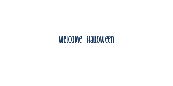 Welcome  Halloween Logo