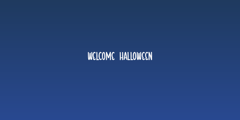 Welcome  Halloween Social Header