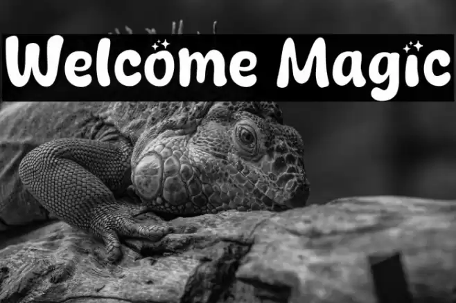 Welcome Magic Font examples